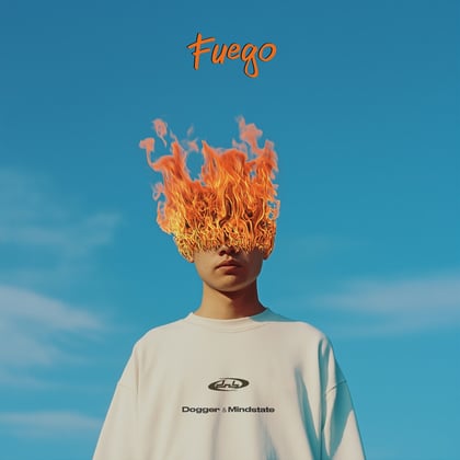 Fuego album by Dogger & Mindstate - Drum and Bass Cover Art