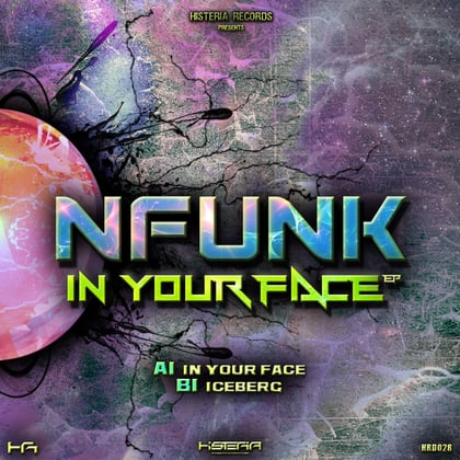 In Your Face album by Nfunk - Drum and Bass Cover Art