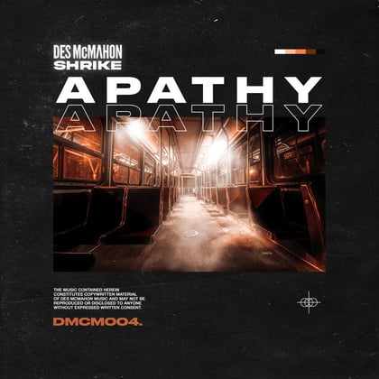 Apathy album by Des McMahon - Drum and Bass Cover Art