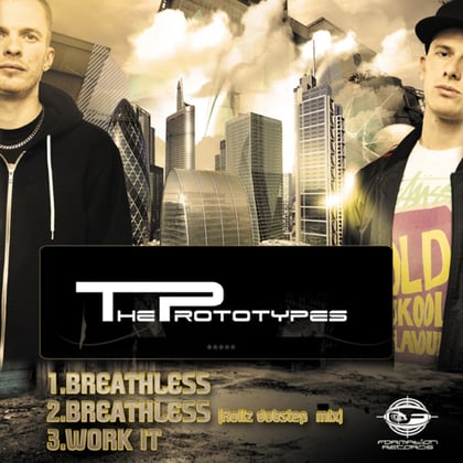 Breathless / Work It album by Dirtyphonics & The Prototypes - Drum and Bass Cover Art