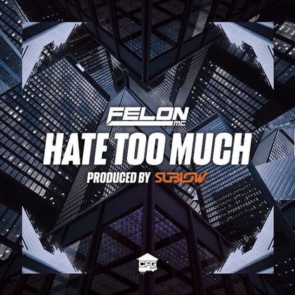 Hate Too Much album by Sublow Hz & Felon MC - Drum and Bass Cover Art