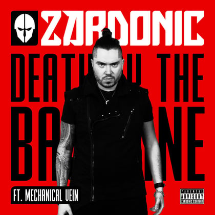 Death By The Bassline album by Zardonic - Drum and Bass Cover Art