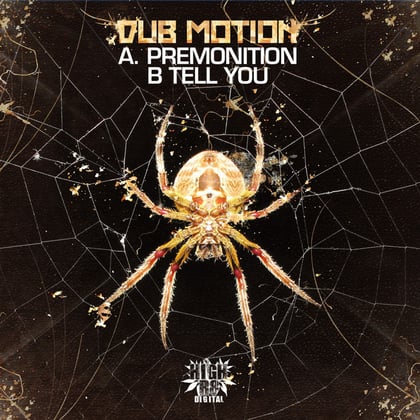 Premonition / tell you album by Dub Motion - Drum and Bass Cover Art