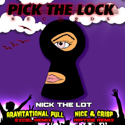 Gravitational Pull (Excel (UK) Remix) & Nice & Crisp (R!PT!DE Remix) album by Nick The Lot - Drum and Bass Cover Art