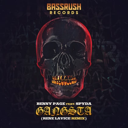 Gangsta (René LaVice Remix) album by Benny Page & René LaVice - Drum and Bass Cover Art