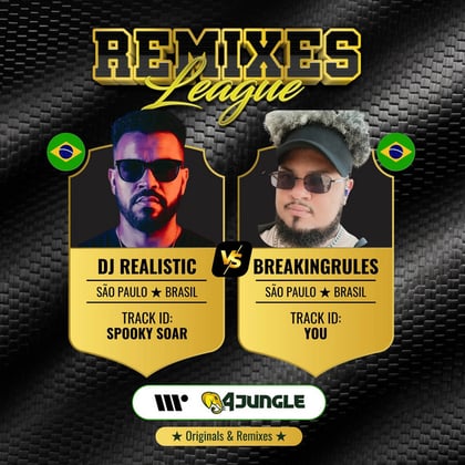 Remixes League - VS001 album by Dj Realistic & BreakingRules - Drum and Bass Cover Art