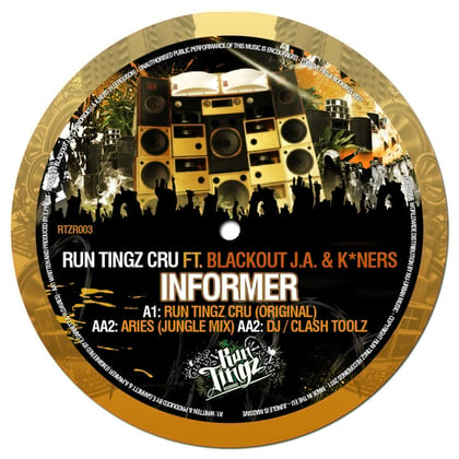 Informer album by Run Tingz Cru - Drum and Bass Cover Art