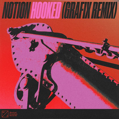 Hooked (Grafix Extended Remix) album by Grafix - Drum and Bass Cover Art