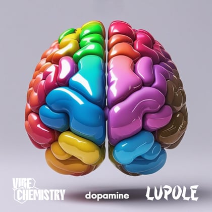 Dopamine album by Vibe Chemistry - Drum and Bass Cover Art