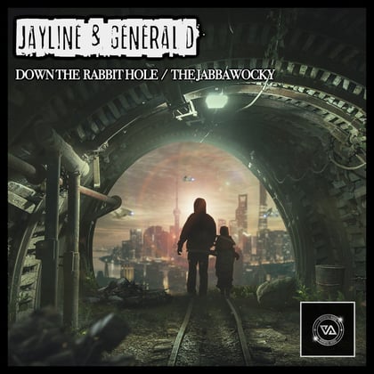 Down the Rabbit hole / Jabbawocky album by Jayline - Drum and Bass Cover Art