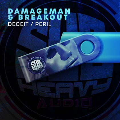 Deceit / Peril album by Damageman - Drum and Bass Cover Art
