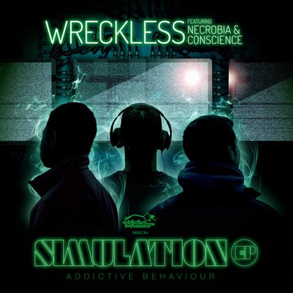 Simulation album by Wreckless - Drum and Bass Cover Art