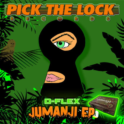 Jumanji EP album by D-Flex - Drum and Bass Cover Art