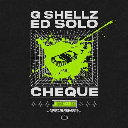 Cheque album by Ed Solo - Drum and Bass Cover Art