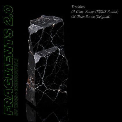 Glass Bones (ICONS Remix) album by NBC9 & BRUKOUT[ca] - Drum and Bass Cover Art