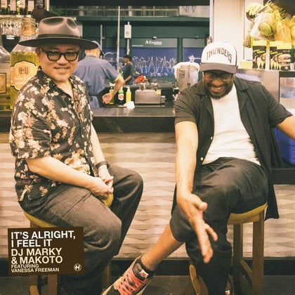 It's Alright, I Feel It album by DJ Marky & Makoto - Drum and Bass Cover Art