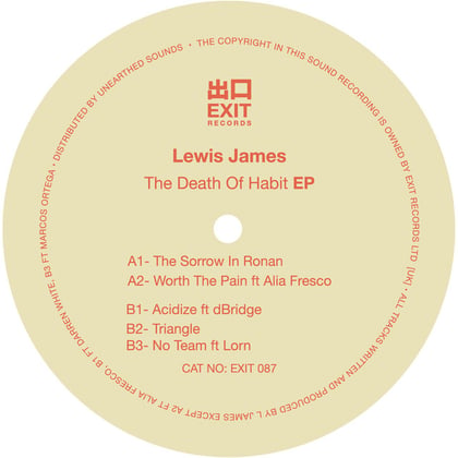 The Death of Habit EP album by Lewis James - Drum and Bass Cover Art