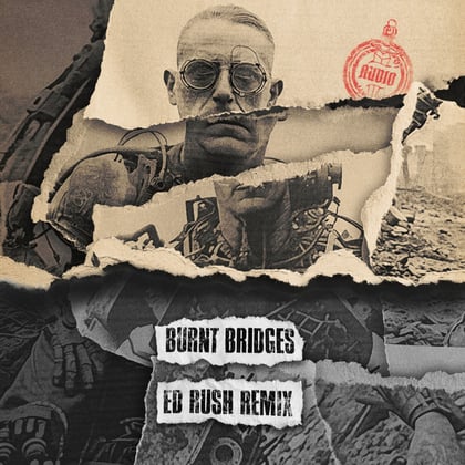Burnt Bridges album by Ed Rush - Drum and Bass Cover Art
