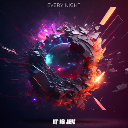 Every Night album by it is Jev - Drum and Bass Cover Art