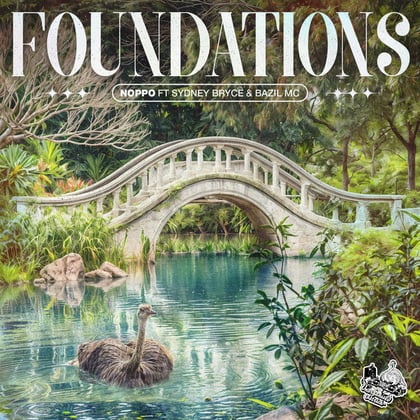 Foundations album by Noppo - Drum and Bass Cover Art