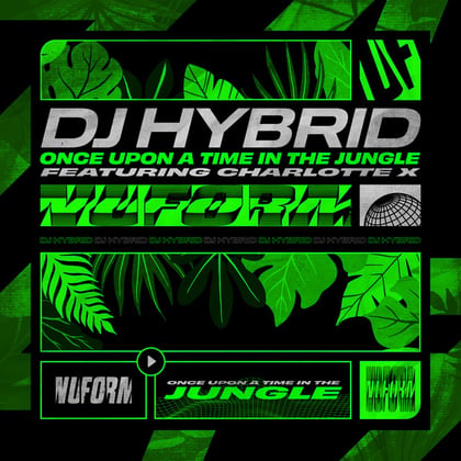 Once Upon a Time in The Jungle (feat. Charlotte X) album by DJ Hybrid & Charlotte X - Drum and Bass Cover Art
