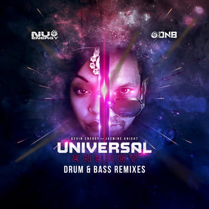 Universal Energy - Drum & Bass Remixes album by Jasmine Knight - Drum and Bass Cover Art