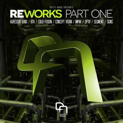 Reworks Part One album by Optiv - Drum and Bass Cover Art