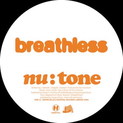 Breathless album by Nu:Tone - Drum and Bass Cover Art