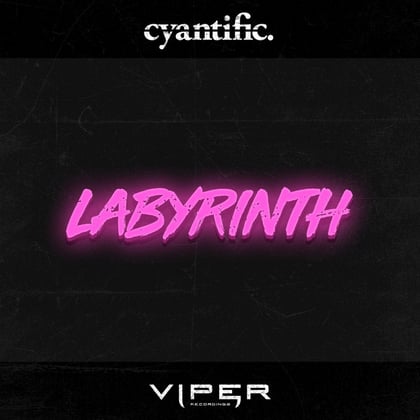 Labyrinth album by Cyantific - Drum and Bass Cover Art