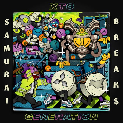 XTC Generation album by Samurai Breaks & Hi Hatz - Drum and Bass Cover Art
