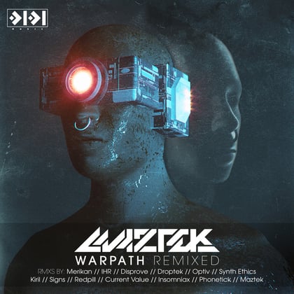Warpath Remixed album by Maztek - Drum and Bass Cover Art