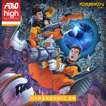 Hypersonic EP album by High Maintenance & Agressor Bunx - Drum and Bass Cover Art