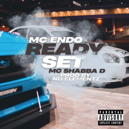 Ready Set album by MC Endo, MC Shabba D & Nu Elementz - Drum and Bass Cover Art