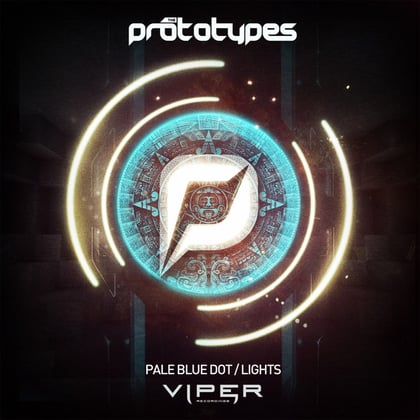 Pale Blue Dot album by The Prototypes - Drum and Bass Cover Art