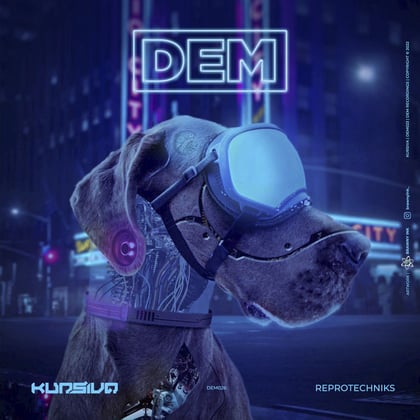 Reprotechniks album by Kursiva - Drum and Bass Cover Art