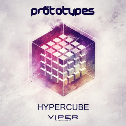 Hypercube album by The Prototypes - Drum and Bass Cover Art