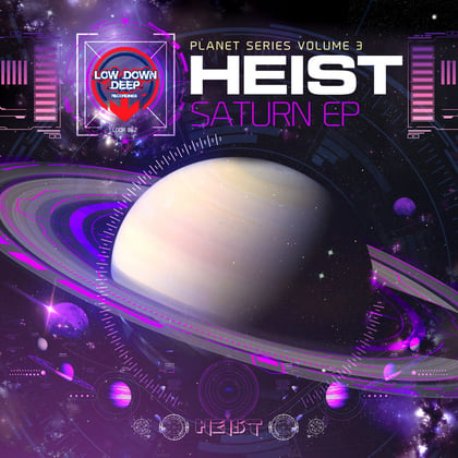 Saturn album by Spaow, Zero G & Heist - Drum and Bass Cover Art