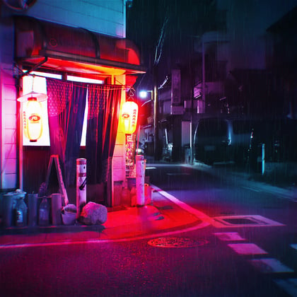 Raining Sound EP album by Objectiv - Drum and Bass Cover Art