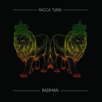 Badman album by The Ragga Twins - Drum and Bass Cover Art