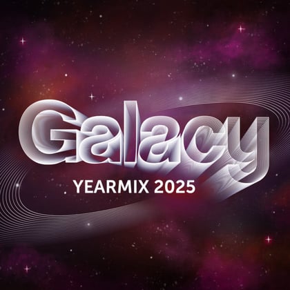 Galacy Yearmix 2025 album by Hiraeth - Drum and Bass Cover Art
