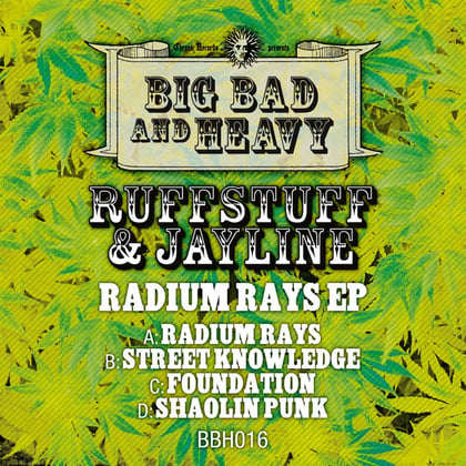 Radium Rays album by Jayline - Drum and Bass Cover Art