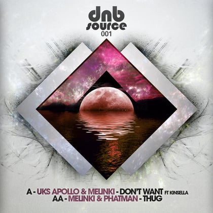 Don't Want / Thug album by Melinki - Drum and Bass Cover Art