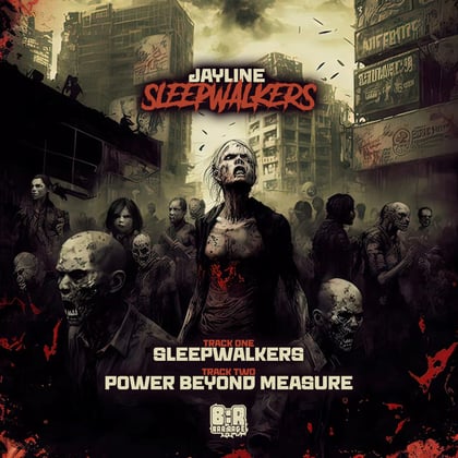Sleepwalkers album by Jayline - Drum and Bass Cover Art