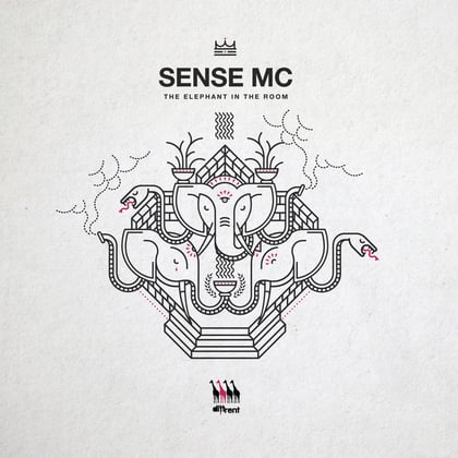 The Elephant in the Room LP album by Sense MC - Drum and Bass Cover Art