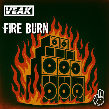 Fire Burn album by Veak - Drum and Bass Cover Art