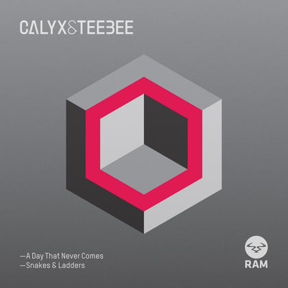 A Day That Never Comes / Snakes & Ladders album by Calyx, Teebee & Calyx & TeeBee - Drum and Bass Cover Art