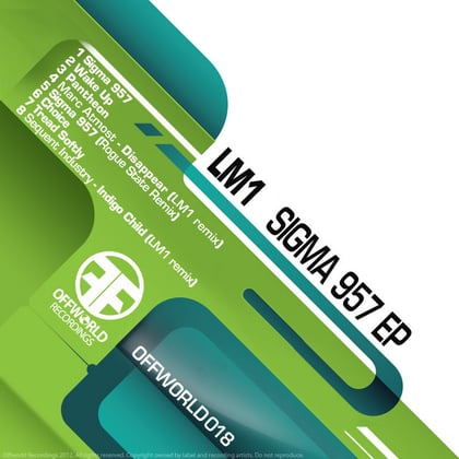Sigma 957 Ep album by LM1 - Drum and Bass Cover Art