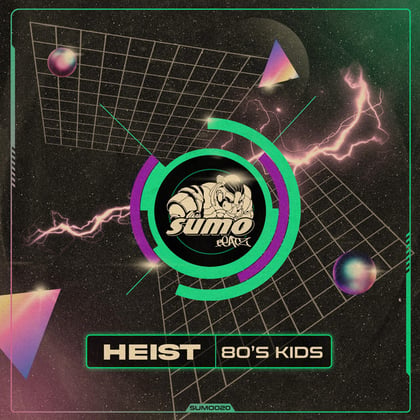 80's Kids album by Heist & Zero G - Drum and Bass Cover Art