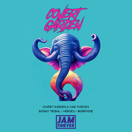 Bongo Tribal EP album by Covert Garden & Jam Thieves - Drum and Bass Cover Art