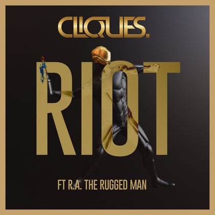RIOT album by CLIQUES. - Drum and Bass Cover Art